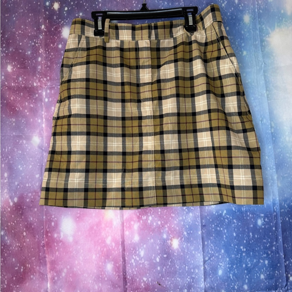 1.State plaid skirt 🛍